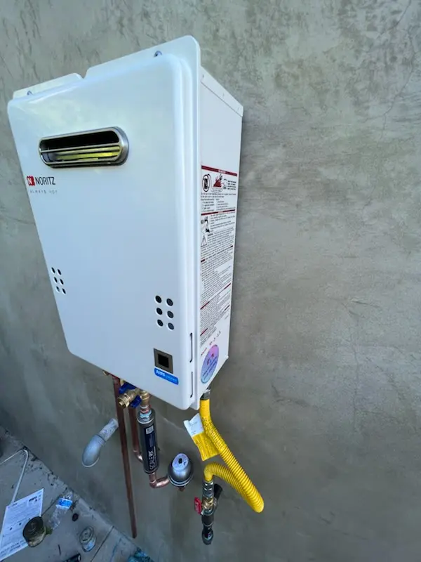 Tankless water heater installation for Thille homes